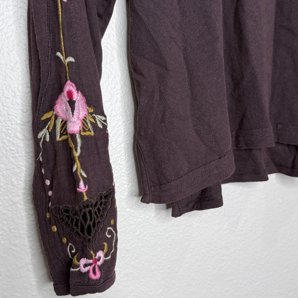 Free People We The Free Lilith Tee, Chocolate, size S - Picture 5 of 5